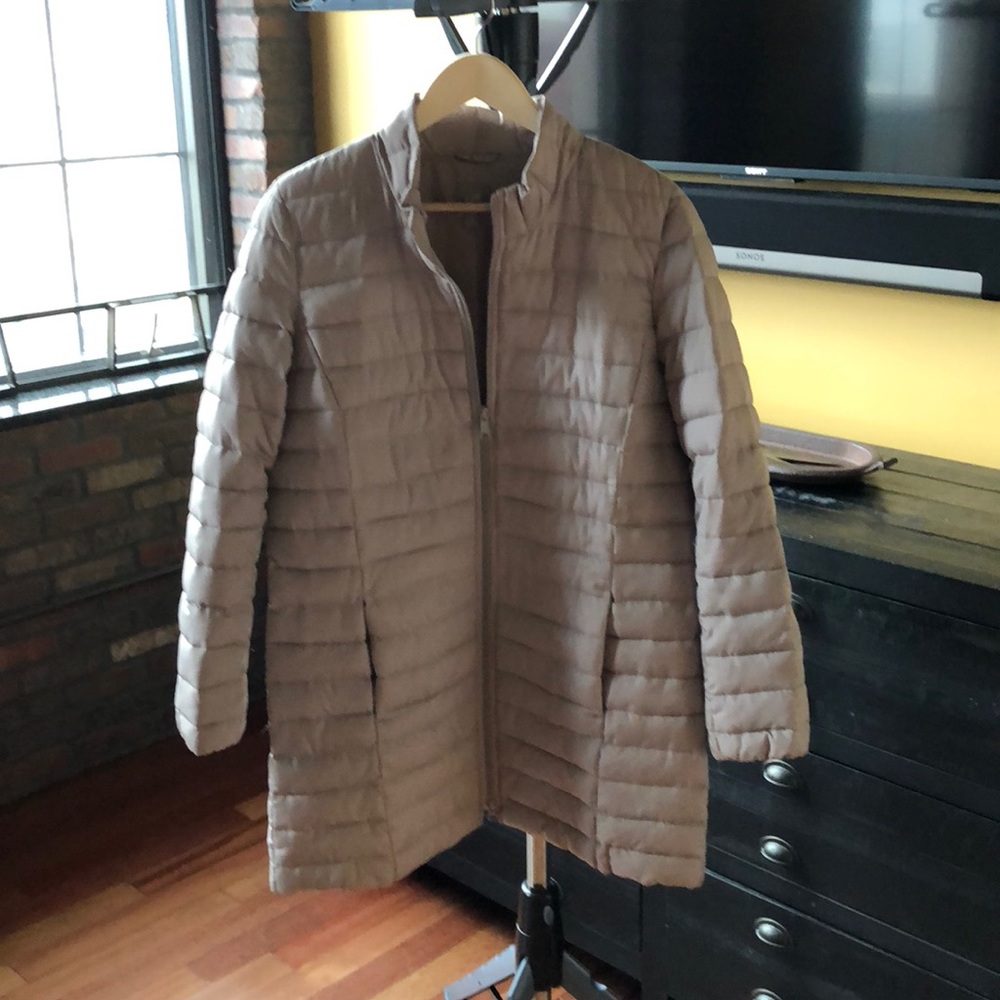 Taupe J Jill Puffer Coat